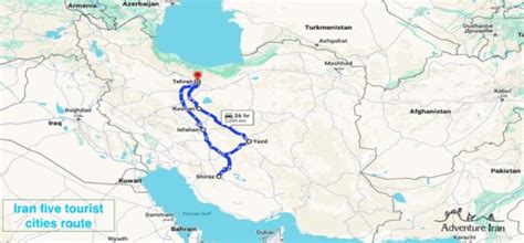 Iran tourist cities distances - ADVENTURE IRAN Official Website ...