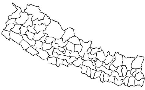 Political Map of Nepal coloring page - Download, Print or Color Online for Free