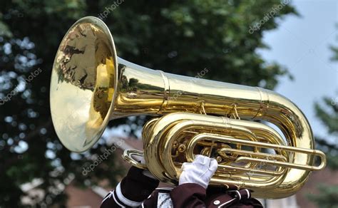 Pictures : marching tuba | Playing Marching Tuba in Parade — Stock ...