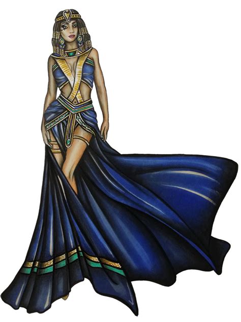 CLEOPATRA inspired fashion illustration done by @ursulaillustration ...