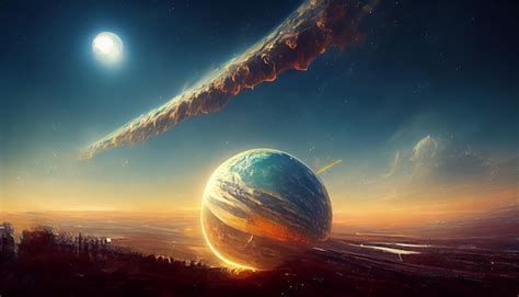 Premium Photo | Destruction of planets concept art illustration ...