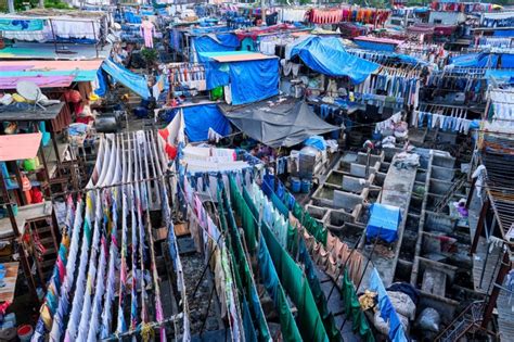 View Of Dhobi Ghat Mahalaxmi Dhobi Ghat Is World Largest Open Air ...