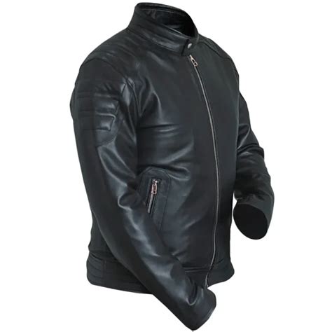 Jensen Huang Black Motorcycle Genuine Leather Jacket