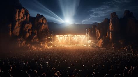 Premium Photo | Rock Concert Festival by Martin Rak Dynamic Musical Atmosphere