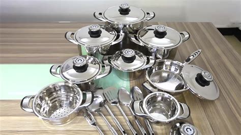 24pcs Royal Prestige Surgical Stainless Steel Induction Kitchen Cookware Set Cooking Pot - Buy ...