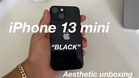 iphone 13 mini unboxing black - YouTube