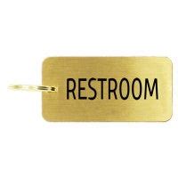 Men/Women Restroom Brass Key Chain - Custom Signs