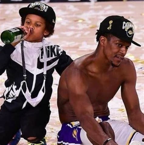 Rajon Rondo with son Rajon Rondo Jr - Celebrities InfoSeeMedia