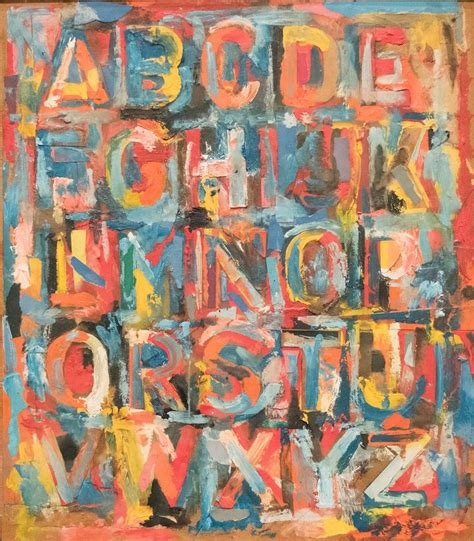 Alphabet, 1959 | Jasper johns, Jasper johns paintings, Art institute of ...