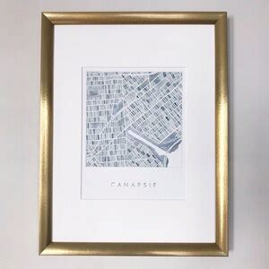 CANARSIE Brooklyn Map Watercolor Print New York City Map Block - Etsy