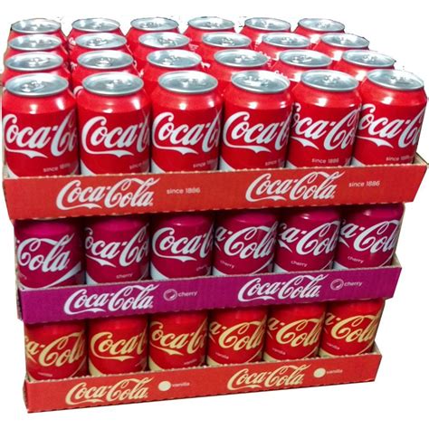 Buy Coca Cola Original, Coca Cola Cherry & Coca Cola Vanilla a 24 x 0,33l Cans XXL-Box (72 Cans ...