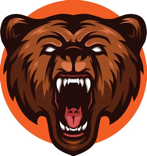 Grizzly Bear Logo Clip Art