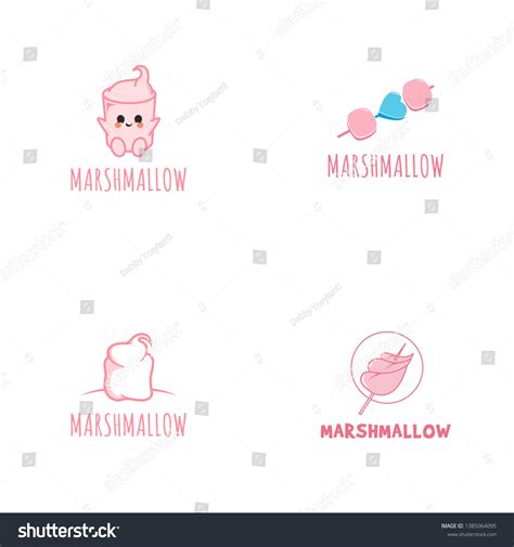 Marshmallow Logo Vector Design Template Stock Vector (Royalty Free ...