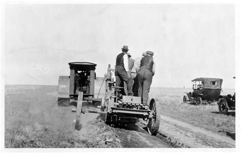 Road construction work, Greeley County, Kansas - Kansas Memory - Kansas Historical Society