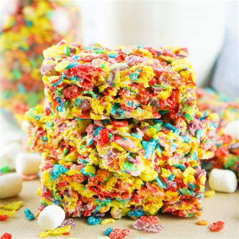 Fruity Pebbles Cereal Bars Recipe | Bryont Blog