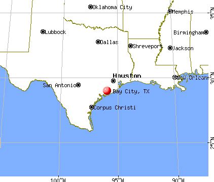 Map Of Bay City Texas - Map Distance