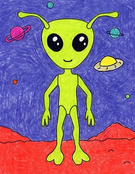 14+ Alien Easy Drawing - SohailMaurley