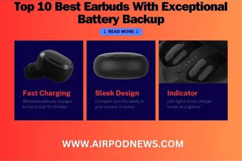 Top 10 Best Earbuds with Exceptional Battery Backup