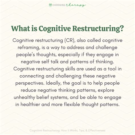 How Cognitive Restructuring Can Change Your Negative Thoughts