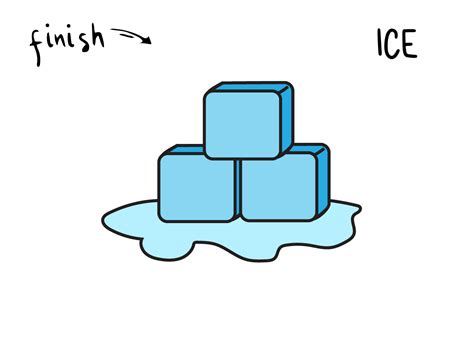 How To Draw Ice Cubes - Rainbow Printables