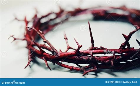 Crown of Thorns on a White Background, Easter Concept. Stock Image ...