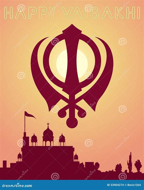 Happy vaisakhi stock vector. Image of punjab, sikh, festival - 33904274