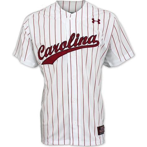 South Carolina Gamecocks Under Armour Replica Pinstripe Baseball Jersey ...