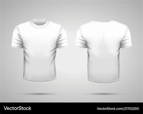 Realistic Blank T Shirt Mockup