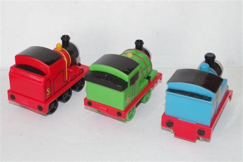 Thomas Percy, & James Train Tank Engine Pull Back Racers Plastic GUC ...