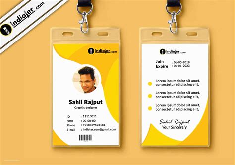 Staff Id Card Template Free Of Indiater | Heritagechristiancollege