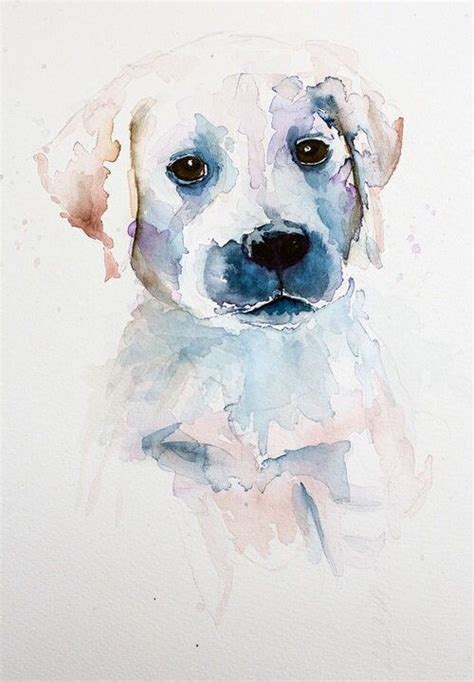 Watercolor Labrador Puppy Art