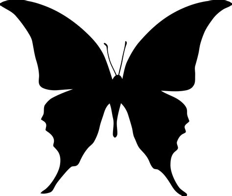 Clipart - Butterfly Silhouette 6