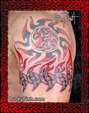 Shark Fin Band Celtic Tattoo Design – LuckyFish Art