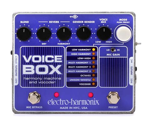 Electro-harmonix VOICE BOX demo | Evi's blog