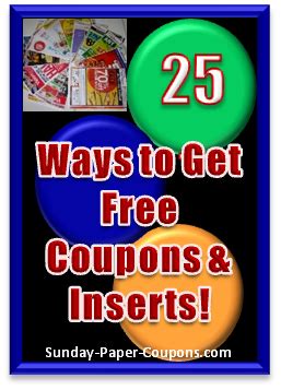 25+ Free Sunday Coupon Inserts - How to get them free
