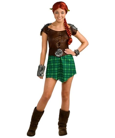 Adult Shrek Forever After Fiona Warrior Movie Costume - Women Costumes