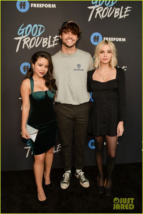 Full Sized Photo of maia mitchell cierra ramirez noah centineo good trouble screening 03 | Photo ...