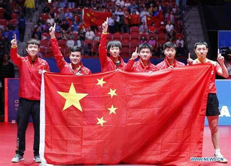 China's men's team win 9th consecutive title at table tennis worlds ...