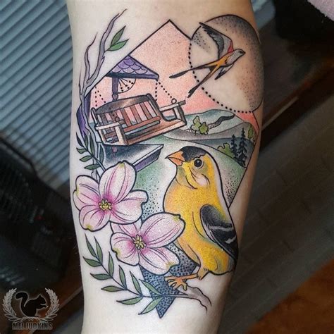 Latest Goldfinch Tattoos | Find Goldfinch Tattoos