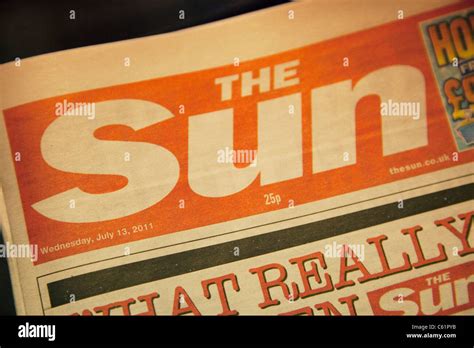 British tabloid newspaper The Sun Stock Photo - Alamy