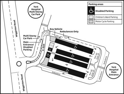 York Hospital Parking Map