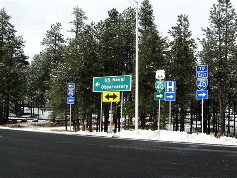 Exit of I-40 onto I-40 Business Loop, near Entrance to U.S. Naval Observatory (Flagstaff Station ...