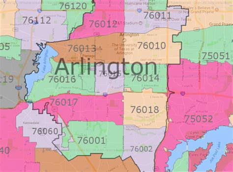 3 Best Arlington TX Zip Code Map Options | Arlington Texas Today