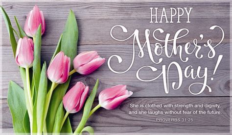 Happy Mother's Day - Proverbs 31:25 eCard - Free Mother's Day Cards Online