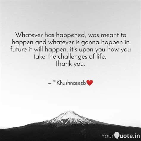 Whatever has happened, wa... | Quotes & Writings by Sushanth Ranawat ...