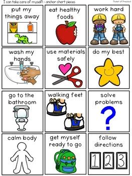 Classroom Rules Pictures For Preschool