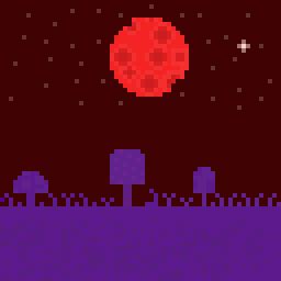 A blood moon in the corruption. : r/PixelArt