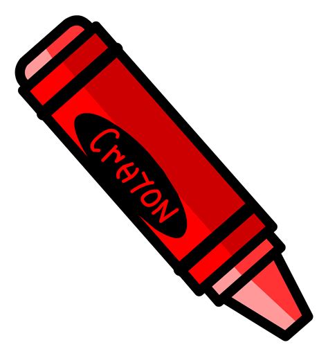 Pics Photos - Red Crayon Clip Art Image