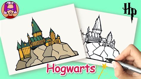 How To Draw Hogwarts Castle Step By Step Easy - BEST GAMES WALKTHROUGH