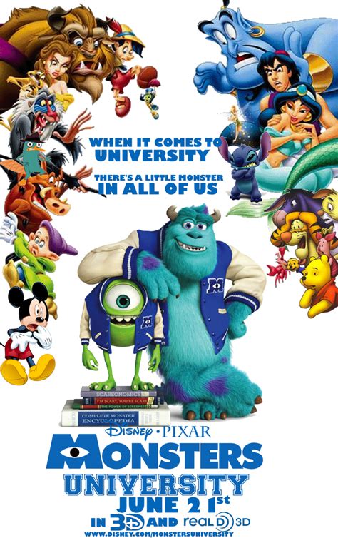 Disney Pixar Monsters University | Disney/Pixars Monsters University Poster (MY OWN) by ...